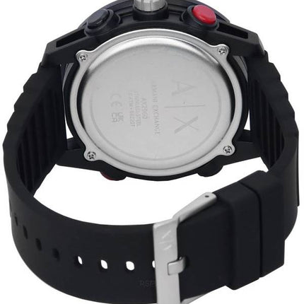 Armani Exchange D-Bolt analoginen digitaalinen hopeinen kellotaulu Quartz AX2960 100M miesten kello