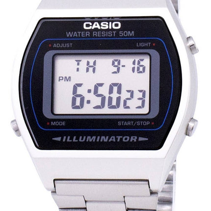 Casio Digital Quartz ruostumatonta terästä valaisin B640WD-1AVDF B640WD-1AV Miesten kello