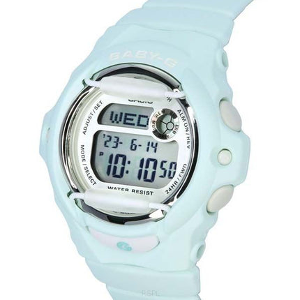 Casio Baby-G digitaalinen pastellinvihreä hartsihihna, kvartsi BG-169U-3 200M naisten kello