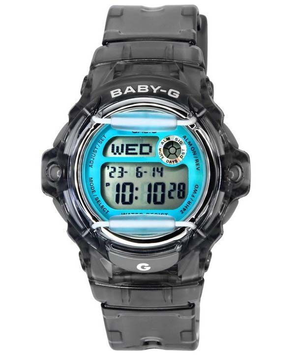 Casio Baby-G digitaalinen harmaa hartsihihna kvartsi BG-169U-8B 200M naisten kello