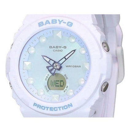 Casio Baby-G futuristinen holografinen analoginen digitaalinen vaaleanvihreä kellotaulu kvartsi BGA-320FH-4A 100M naisten kello