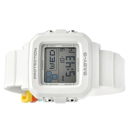 Casio Baby-G Plus digitaalinen valkoinen hartsihihna kvartsi BGD-10L-7 100M naisten kello lisärannekkeilla