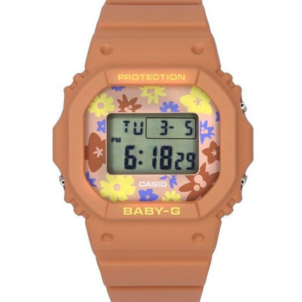 Casio Baby-G Retro Flower Field digitaalinen hartsihihna kvartsi BGD-565RP-4 100M naisten kello