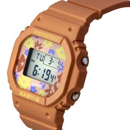 Casio Baby-G Retro Flower Field digitaalinen hartsihihna kvartsi BGD-565RP-4 100M naisten kello