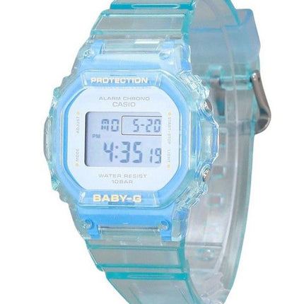 Casio Baby-G Digital Summer Jelly läpinäkyvä vaaleansininen hartsihihna kvartsi BGD-565SJ-2 100M naisten kello