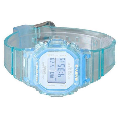 Casio Baby-G Digital Summer Jelly läpinäkyvä vaaleansininen hartsihihna kvartsi BGD-565SJ-2 100M naisten kello