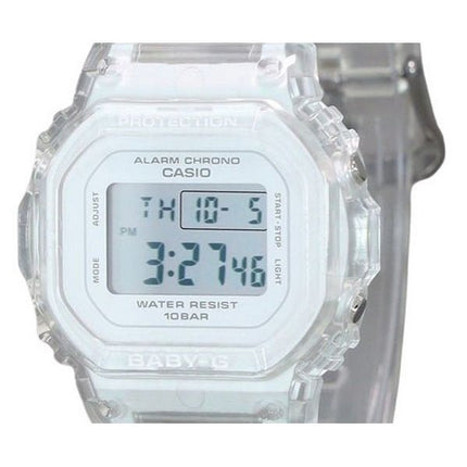 Casio Baby-G digitaalinen läpinäkyvä hartsihihna kvartsi BGD-565US-7 100M naisten kello