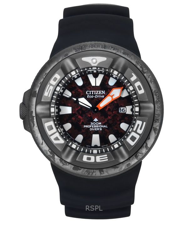 Citizen Eco-Drive Marine Godzilla Limited Edition Red Dial Diver&#39,s BJ8059-03Z 300M miesten kello