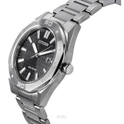 Citizen Eco-Drive ruostumattomasta teräksestä valmistettu musta kellotaulu BM7630-80E 100M miesten kello