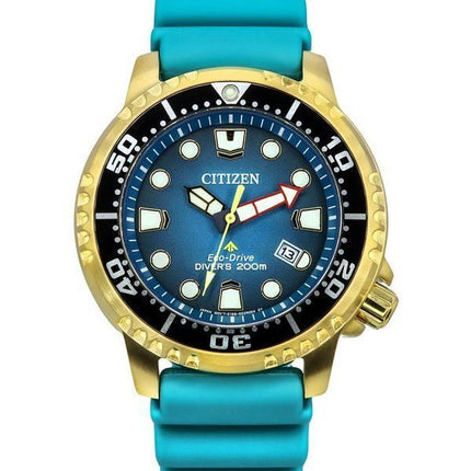 Citizen Promaster sukelluspolyuretaanihihna turkoosi kellotaulu Eco-Drive Diver's BN0162-02X 200 m miesten kello