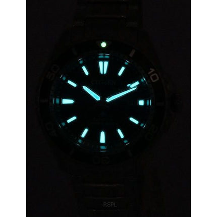 Citizen Promaster Marine Green Dial Eco-Drive Diver&#39,s BN0199-53X 200M miesten kello