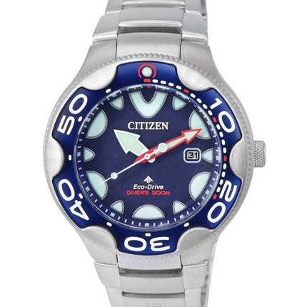 Citizen Promaster Dive Eco-Drive ruostumattomasta teräksestä valmistettu sininen kellotaulu Diver's BN0231-52L 200M miesten