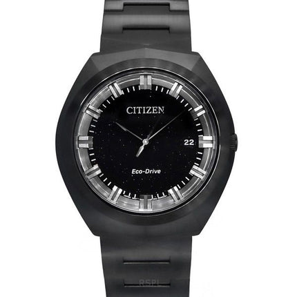 Citizen Eco-Drive 365 ruostumattomasta teräksestä valmistettu musta kellotaulu BN1015-52E 100M miesten kello