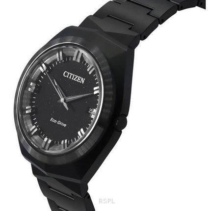 Citizen Eco-Drive 365 ruostumattomasta teräksestä valmistettu musta kellotaulu BN1015-52E 100M miesten kello