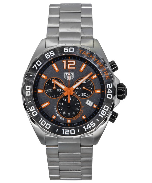 Tag Heuer Formula 1 Chronograph ruostumattomasta teräksestä harmaa kellotaulu Quartz Diver&#39,s CAZ101AH.BA0842 200M miesten ke