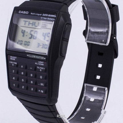 Casio Digital tietopankki 5 hälytys monikielinen DBC 32 1ADF DBC-32-1A Miesten kello