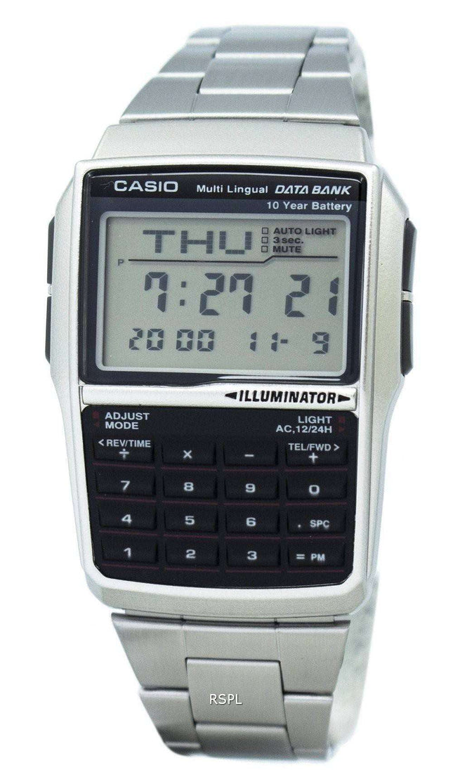 Casio Youth Digital Data Bank 5 -hälytys monikielisellä DBC-32D-1ADF DBC-32D-1 miesten kello