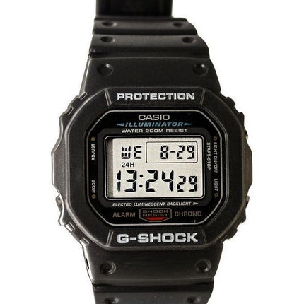 Casio G-Shock valaisin herätyskello Chrono DW-5600E-1V Miesten kello