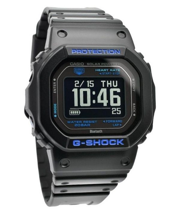 Casio G-Shock G-Squad digitaalinen älypuhelinlinkki Bluetooth Biopohjainen Hartsi Solar DW-H5600-1A2 200M miesten kello