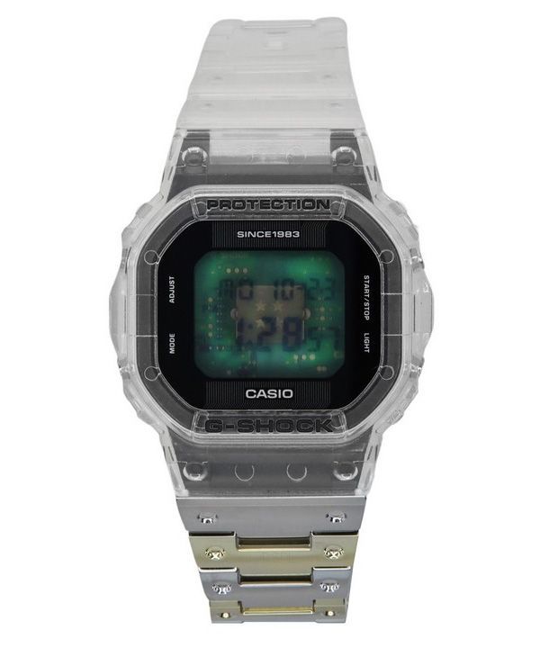 Casio G-Shock 40th Anniversary Limited Edition Digital Clear Remix läpinäkyvä kvartsi DWE-5640RX-7 200M miesten kello