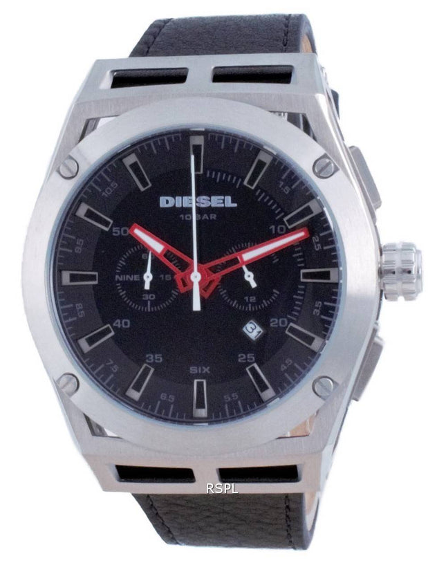 Diesel Timeframe Chronograph nahka kvartsi DZ4543 100M miesten kello