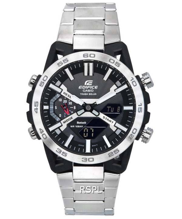 Casio Edifice Sospensione Mobile Link Black Dial Solar ECB-2000D-1A ECB2000D-1 100M miesten kello