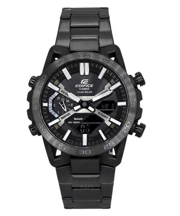 Casio Edifice Sospensione Analoginen digitaalinen älypuhelinlinkki Tough Solar ECB-2000DC-1B 100M miesten kello