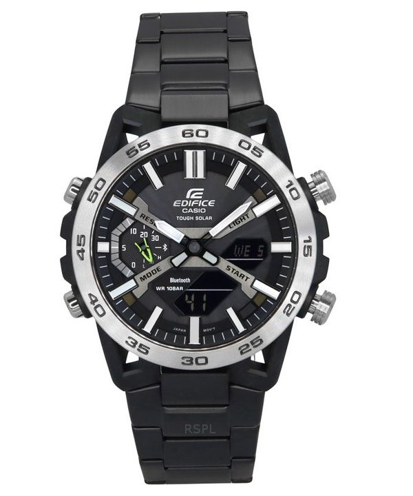 Casio Edifice Sospensione Analoginen digitaalinen älypuhelinlinkki Tough Solar ECB-2000DD-1A 100M miesten kello