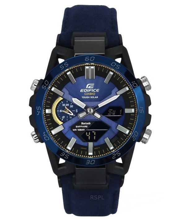 Casio Edifice Sospensione 50th Anniversary Limited Edition Blue Dial Tough Solar ECB-2000SS-2A 100M miesten kello