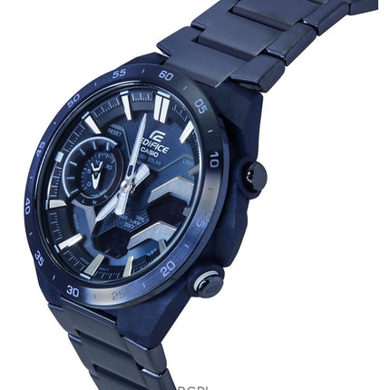 Casio Edifice Windflow Analog Digital Cool Blue Edition älypuhelinlinkki sininen kellotaulu Solar ECB-2200CB-2 100M miesten kell