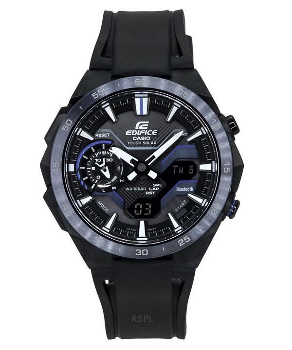 Casio Edifice Windflow Analoginen digitaalinen älypuhelinlinkki musta kellotaulu Tough Solar ECB-2200PB-1A 100M miesten kello