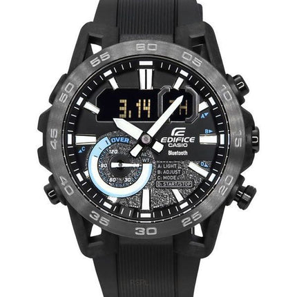 Casio Edifice Sospensione Smartphone Link Bluetooth Analoginen digitaalinen musta kellotaulu kvartsi ECB-40PB-1A 100M miesten ke