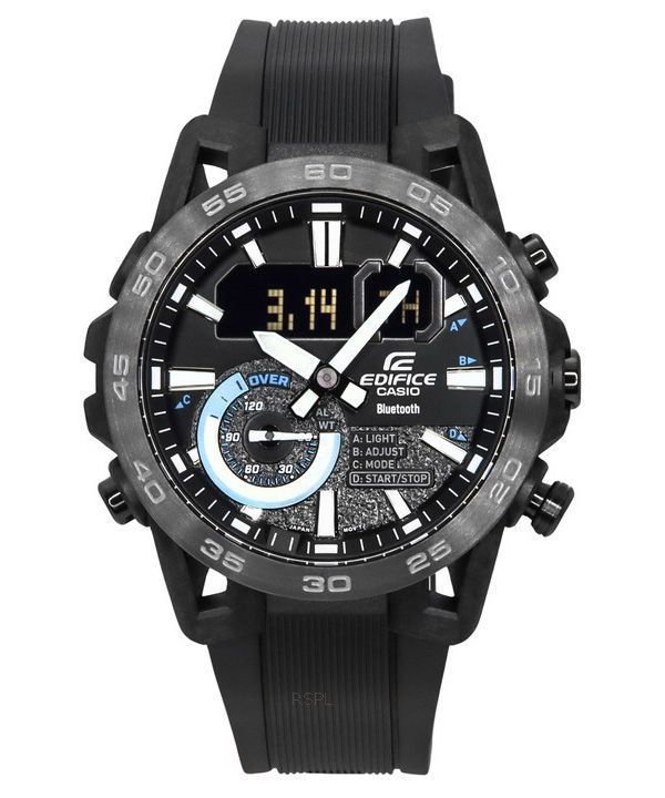 Casio Edifice Sospensione Smartphone Link Bluetooth Analoginen digitaalinen musta kellotaulu kvartsi ECB-40PB-1A 100M miesten ke