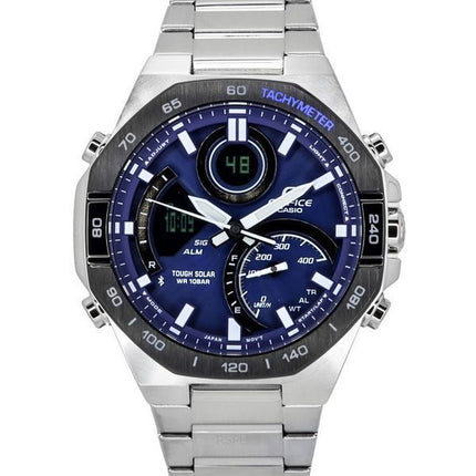 Casio Edifice Analoginen digitaalinen mobiililinkki sininen kellotaulu Tough Solar ECB-950DB-2A 100M miesten kello