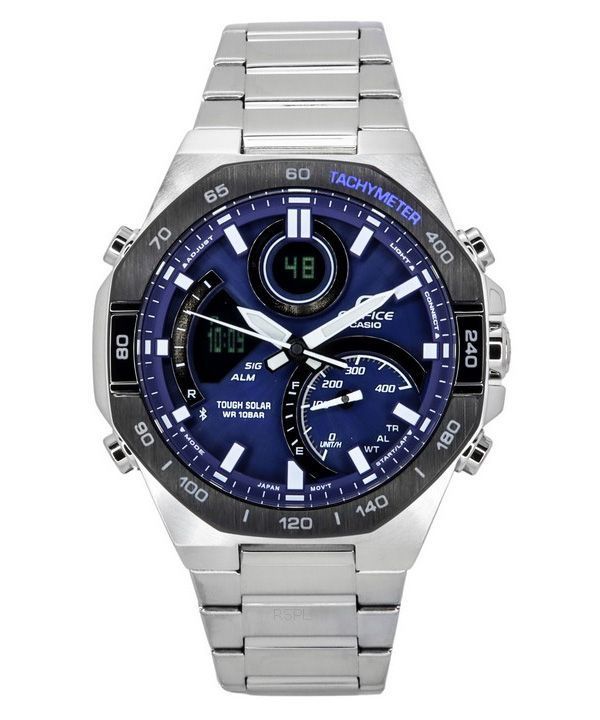 Casio Edifice Analoginen digitaalinen mobiililinkki sininen kellotaulu Tough Solar ECB-950DB-2A 100M miesten kello