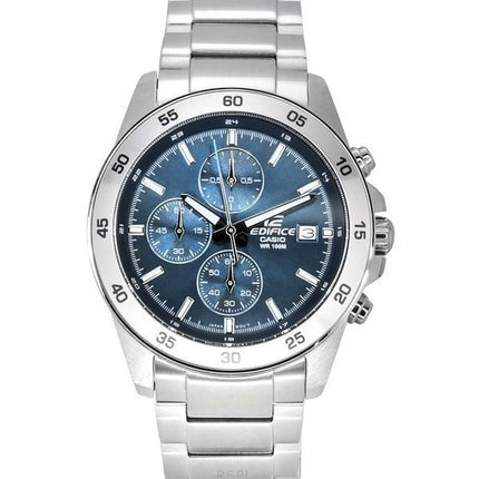 Casio Edifice Analoginen Standard Chronograph Ruostumattomasta teräksestä Sininen Kellotaulu Kvartsi EFR-526D-2A 100M Miesten ke