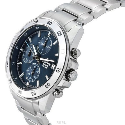 Casio Edifice Analoginen Standard Chronograph Ruostumattomasta teräksestä Sininen Kellotaulu Kvartsi EFR-526D-2A 100M Miesten ke