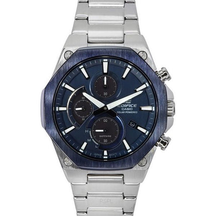 Casio Edifice Analog Slim Line Sapphire Crystal Chronograph Blue Kellotaulu Solar EFS-S570DB-2A 100M Miesten kello