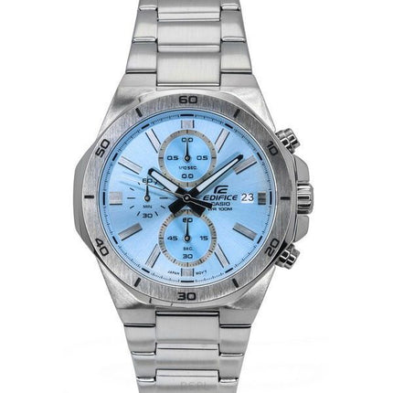 Casio Edifice Standard Chronograph Analoginen ruostumattomasta teräksestä valmistettu sininen kellotaulu kvartsi EFV-640D-2BV 10