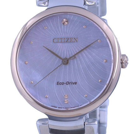 Citizen Mother of Pearl Dial ruostumaton terÃ¤s Eco-Drive EW2590-85D naisten kello