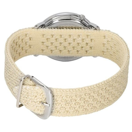 Citizen L Ambiluna Diamond Accent Beige Kellotaulu Eco-Drive EM1006-40A Naisten kello Extra Mesh Rannekorulla