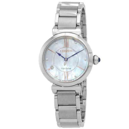 Citizen L-sarjan Diamond Accent Mother Of Pearl Dial Eco-Drive EM1070-83D naisten kello