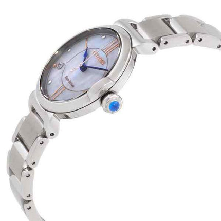 Citizen L-sarjan Diamond Accent Mother Of Pearl Dial Eco-Drive EM1070-83D naisten kello