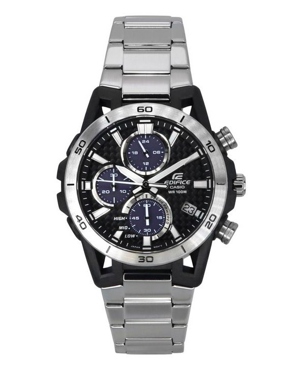 Casio Edifice Sospensione Analoginen kronografi ruostumattomasta teräksestä, harmaa kellotaulu aurinkoenergialla toimiva EQS-960