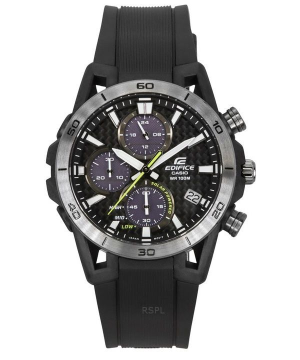 Casio Edifice Sospensione Analoginen Chronograph Hartsihihna Harmaa Kellotaulu Solar EQS-960PB-1AV 100M Miesten kello