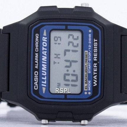 Casio Digital kvartsi hälytys Chrono valaisin 1ADF/105W/F F-105W-1 Miesten kello