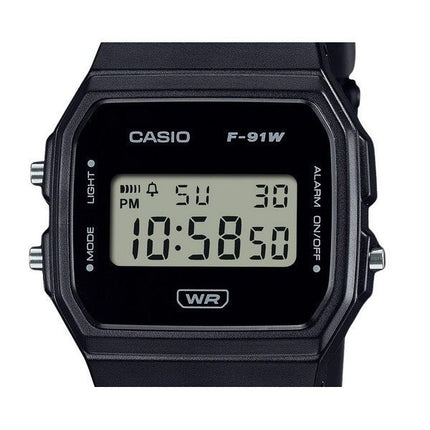 Casio POP digitaalinen musta biopohjainen hartsihihna kvartsi F-91WB-1A unisex kello