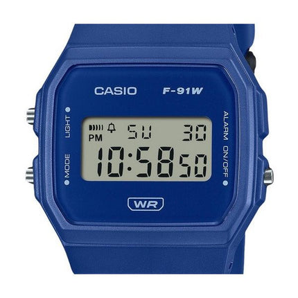 Casio POP digitaalinen sininen biopohjainen hartsihihna kvartsi F-91WB-2A1 unisex kello