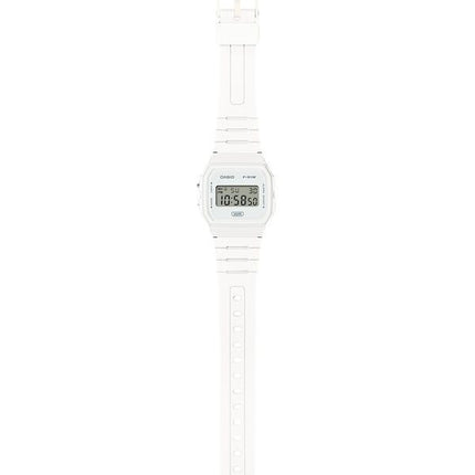 Casio Pop digitaalinen biopohjainen valkoinen hartsihihna kvartsi F-91WB-7A 100M Unisex kello