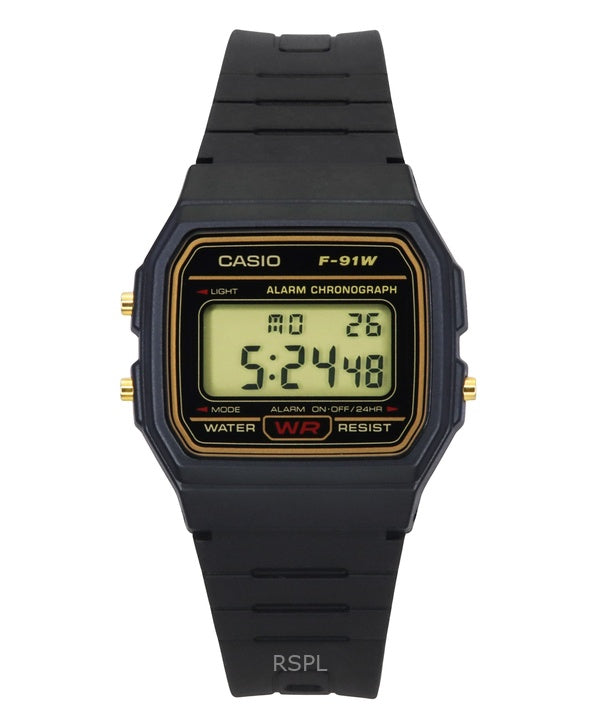 Casio hälytys Chronograph digitaalinen F-91WG-9S Miesten Kello